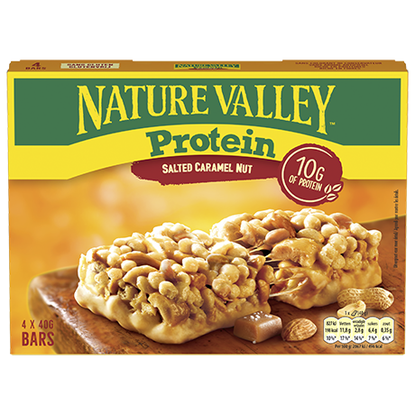 Protein Salted Caramel Nut Cereal Bars