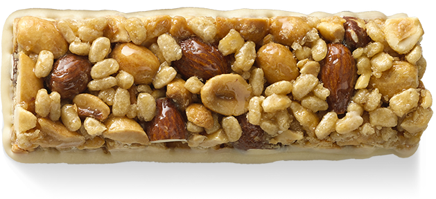 Proteinriegel Salted Caramel Nut bar unwrapped